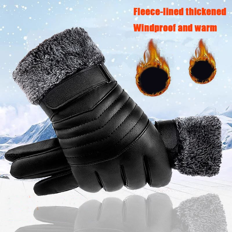 Winter Cycling Gloves for Men's Outdoor Waterproof Touch Screen Motorcycle Full Finger Gloves